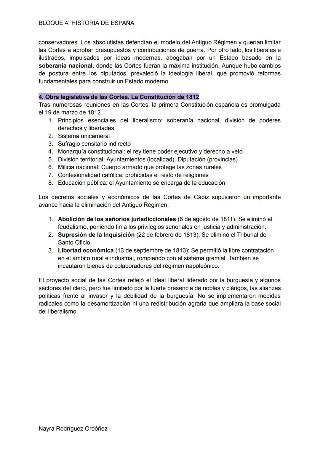 BLOQUE 4: HISTORIA DE ESPAÑA
1. Crisis de la monarquía borbónica. La Guerra de la Independencia (1808-1814)
1. Introducción
Tras la Revol