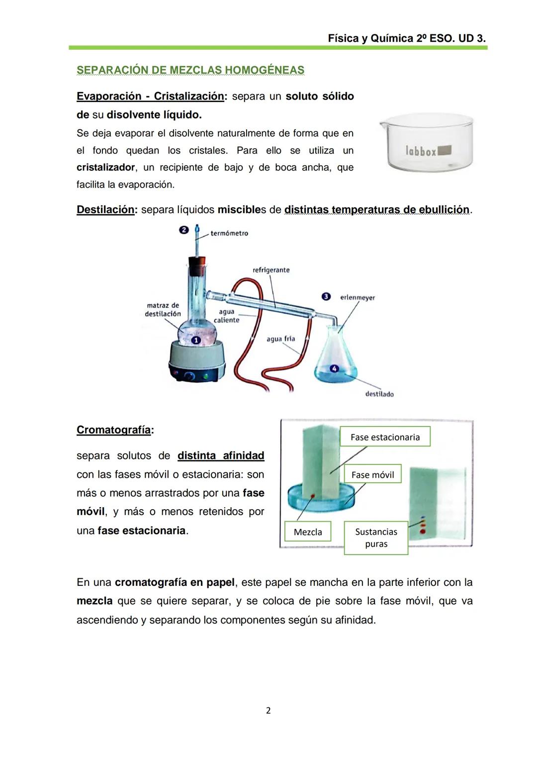 Física y Química 2º ESO. UD 3.
UD3. MÉTODOS DE SEPARACIÓN DE MEZCLAS
MATERIAL COMPLEMENTARIO - MONTAJES
SEPARACIÓN DE MEZCLAS HETEROGÉNEA