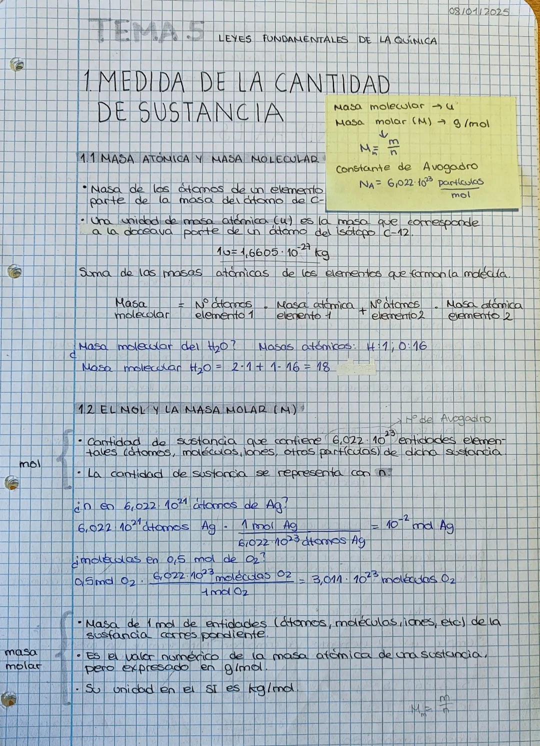 Disoluciones y gases química 1° Bach