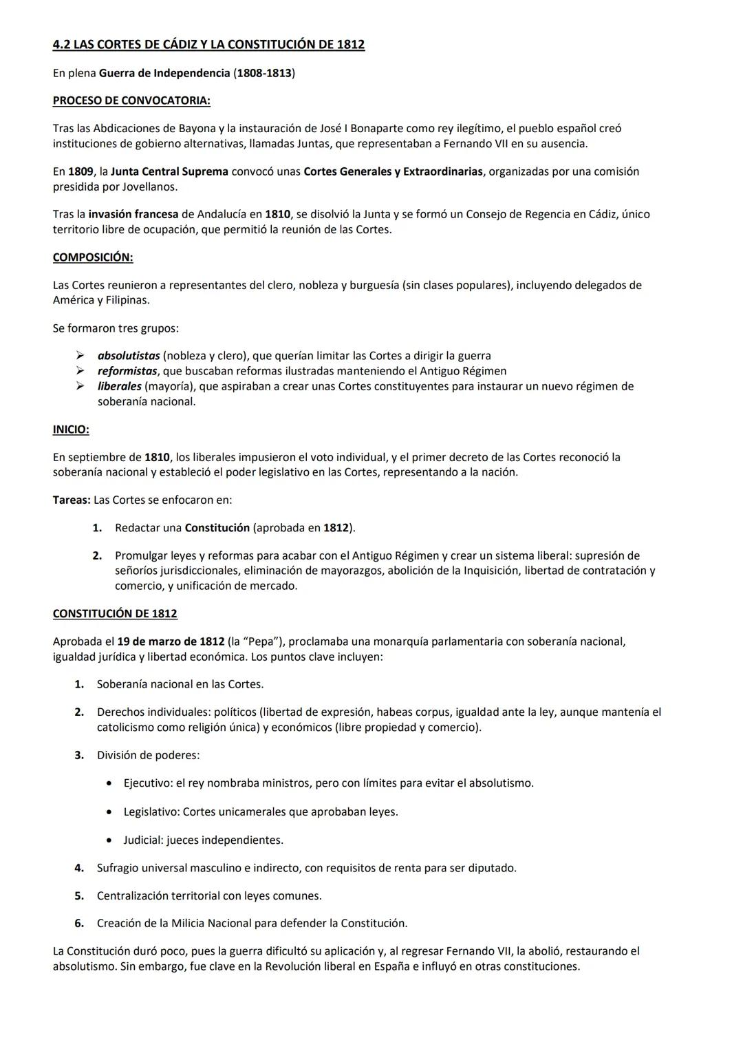 TEMA 4
LA CRISIS DEL ANTIGUO RÉGIMEN (1788-1833)
4.1 EL REINADO DE CARLOS IV: LA GUERRA DE INDEPENDENCIA
Carlos IV accedió al trono en 178
