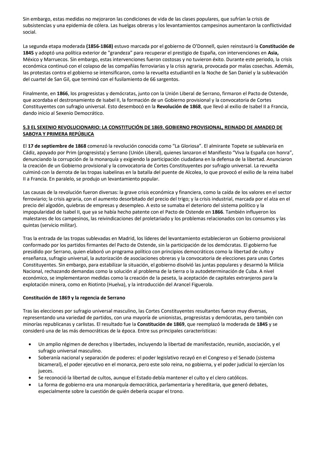 # TEMA 5
LA CONSTRUCCIÓN DEL ESTADO LIBERAL (1833-1874)
5.1 ISABEL II: LAS REGENCIAS, LAS GUERRAS CARLISTAS, GRUPOS POLÍTICOS, EL ESTATUTO