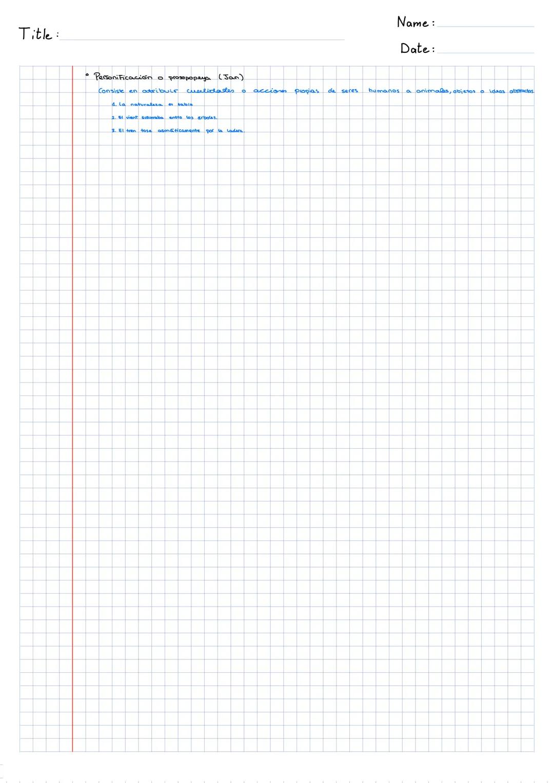 Title:
Name:
Date:
# FIGURAS RETORICAS
* Hipérbaton (Arnau)
Alteración del orden que las palabras Henen habitualmente.
Por mi mara plan