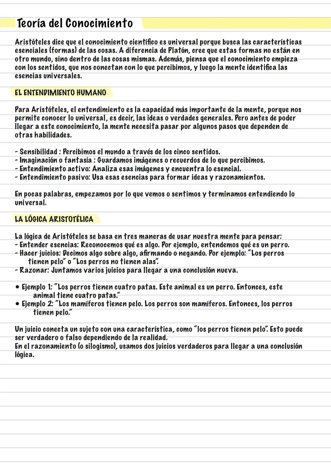# ARISTÓTELES
Metafísica
Aristóteles plantea la metafísica para estudiar "el ser en cuanto ser"
El concepto "ser": 3 tipos
Unívocos: aquel