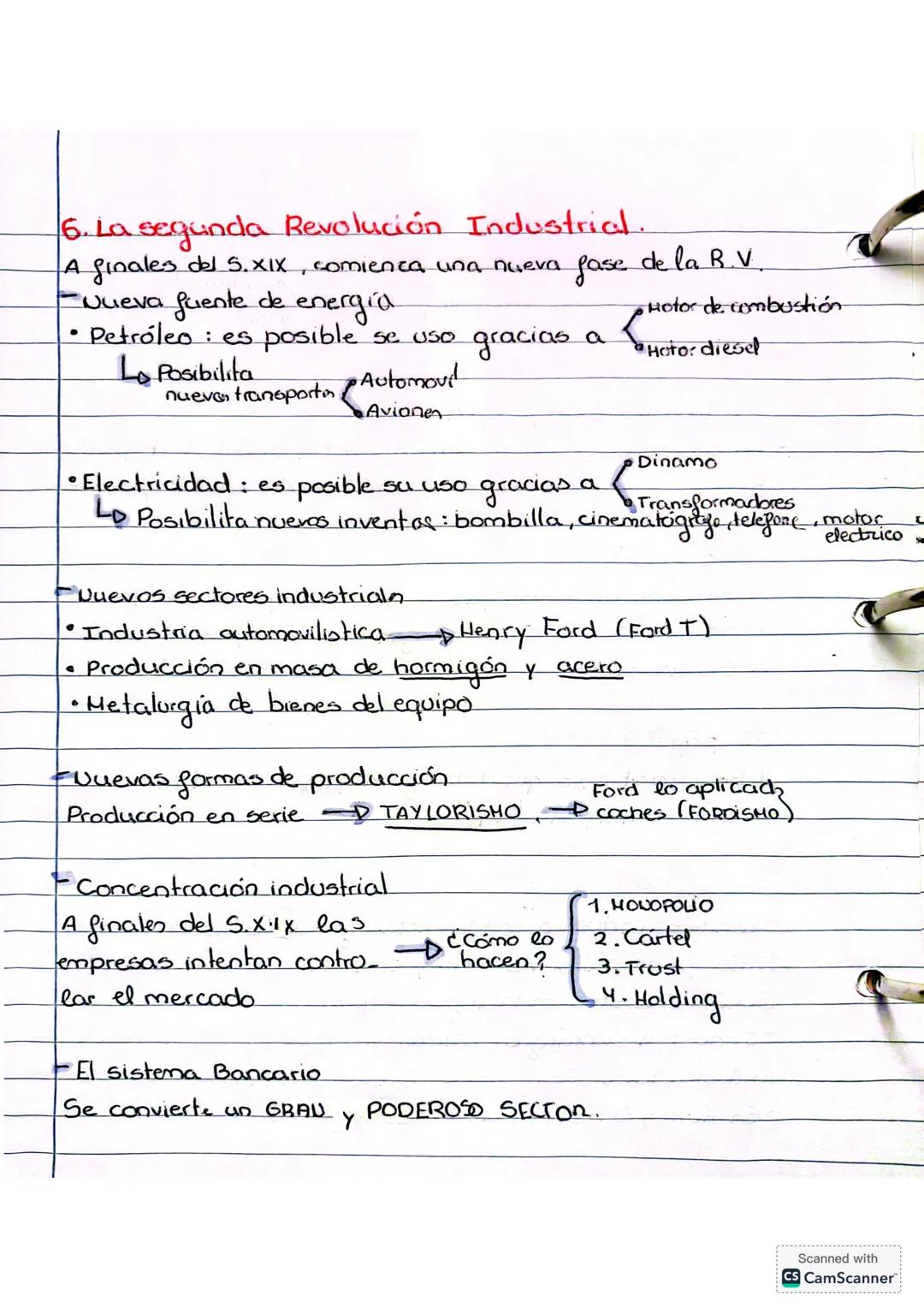 3.¿Cómo cambió
el mundo con la in
dustrialización?
1. Causas de ea revolución industrial
El proceso de industrialización es el conjunto de