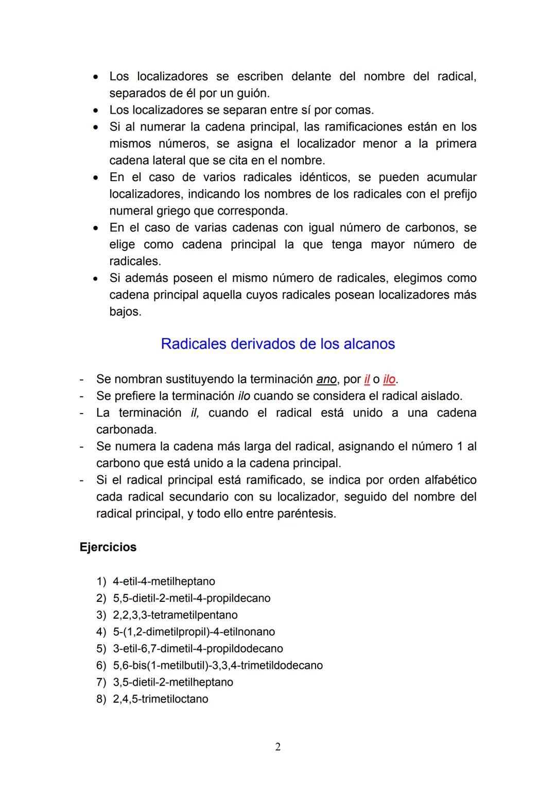 # FORMULACIÓN DE QUÍMICA ORGÁNICA BÁSICA
Nivel 4º ESO
- Alcanos
- Alquenos
- Alquinos
- Hidrocarburos cíclicos
- Hidrocarburos aromáticos
-