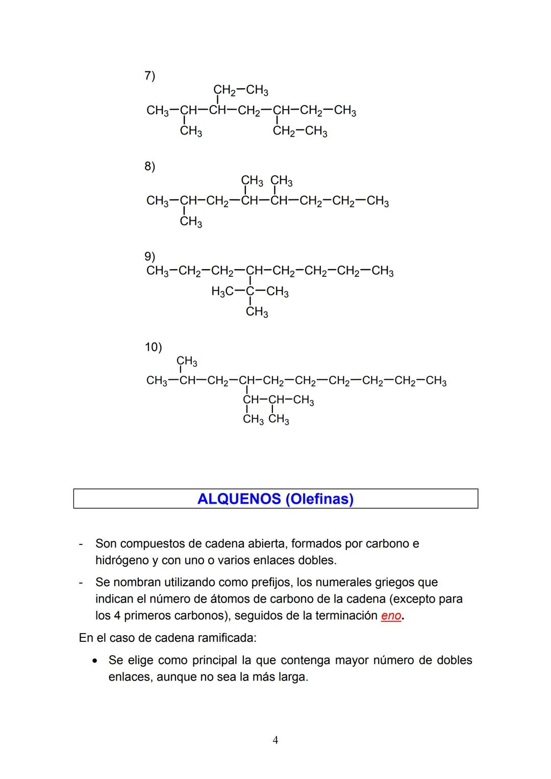 # FORMULACIÓN DE QUÍMICA ORGÁNICA BÁSICA
Nivel 4º ESO
- Alcanos
- Alquenos
- Alquinos
- Hidrocarburos cíclicos
- Hidrocarburos aromáticos
-