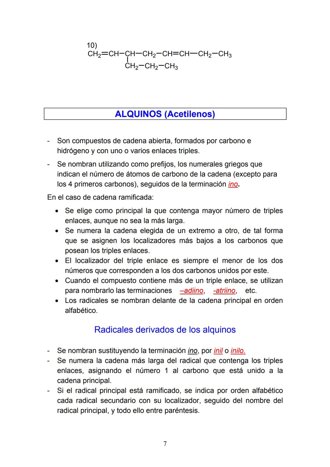 # FORMULACIÓN DE QUÍMICA ORGÁNICA BÁSICA
Nivel 4º ESO
- Alcanos
- Alquenos
- Alquinos
- Hidrocarburos cíclicos
- Hidrocarburos aromáticos
-