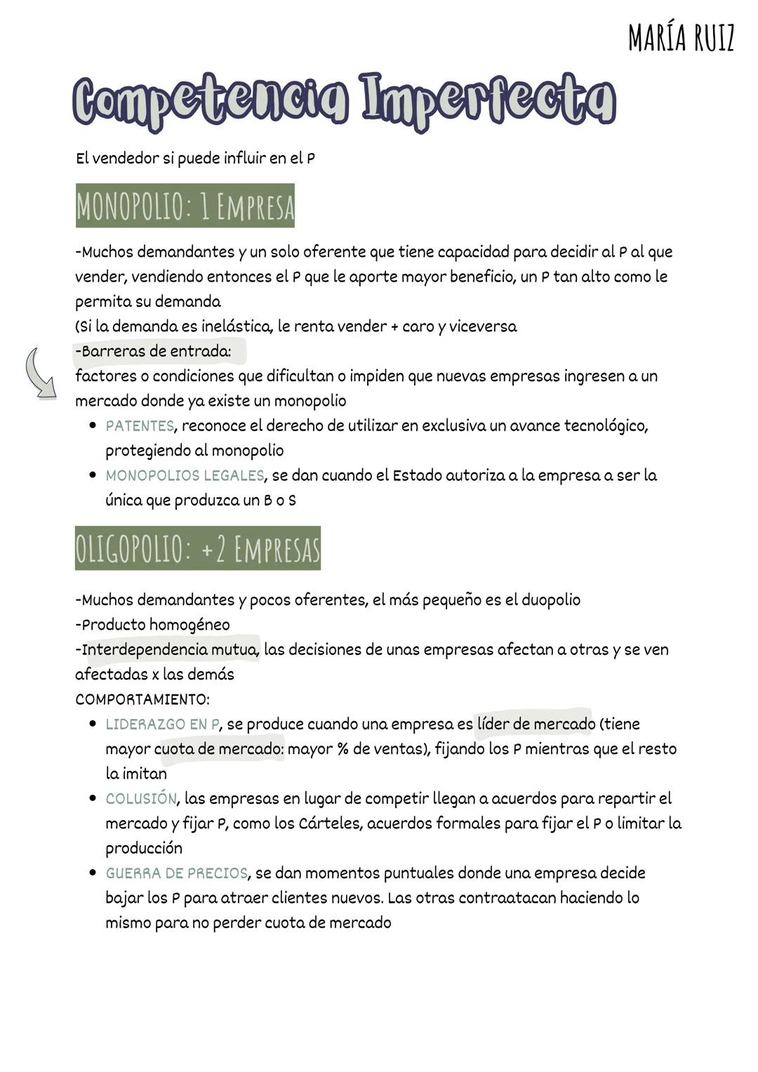 MARÍA RUIZ
# T.3 Funcionamiento
## DE MERCADO
# Demanda
Cantidad de un B que el comprador
está dispuesto a comprar por cada
precio, en un de