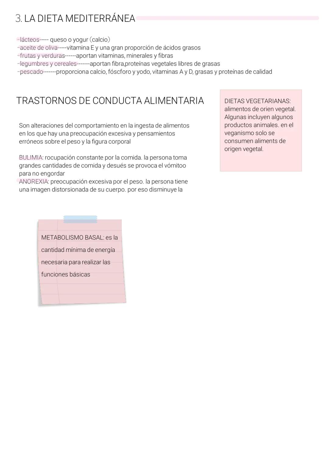 biología y geología TEMA 3 Title
Inotes # BIOLOGÍA Y GEOLOGÍA
1.LOS ALIMENTOS Y LOS NUTRIENTES
ALIMENTACIÓN
La alimentación es el conjun