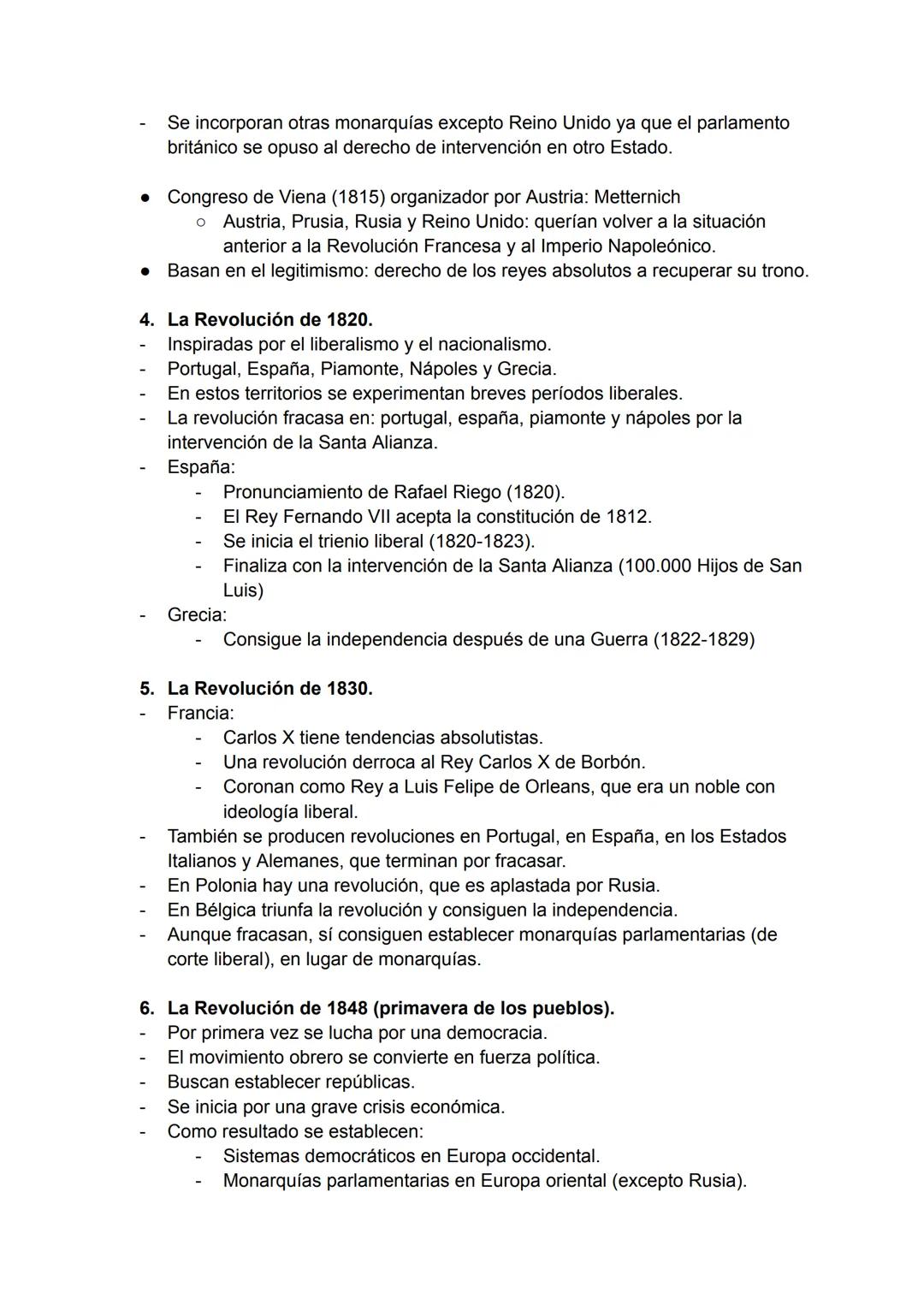 EXAMEN HISTORIA TEMA 4
1. Nacionalismo.
Es la voluntad que tiene un pueblo para crear y desarrollar su propio estado
soberano. El nacional
