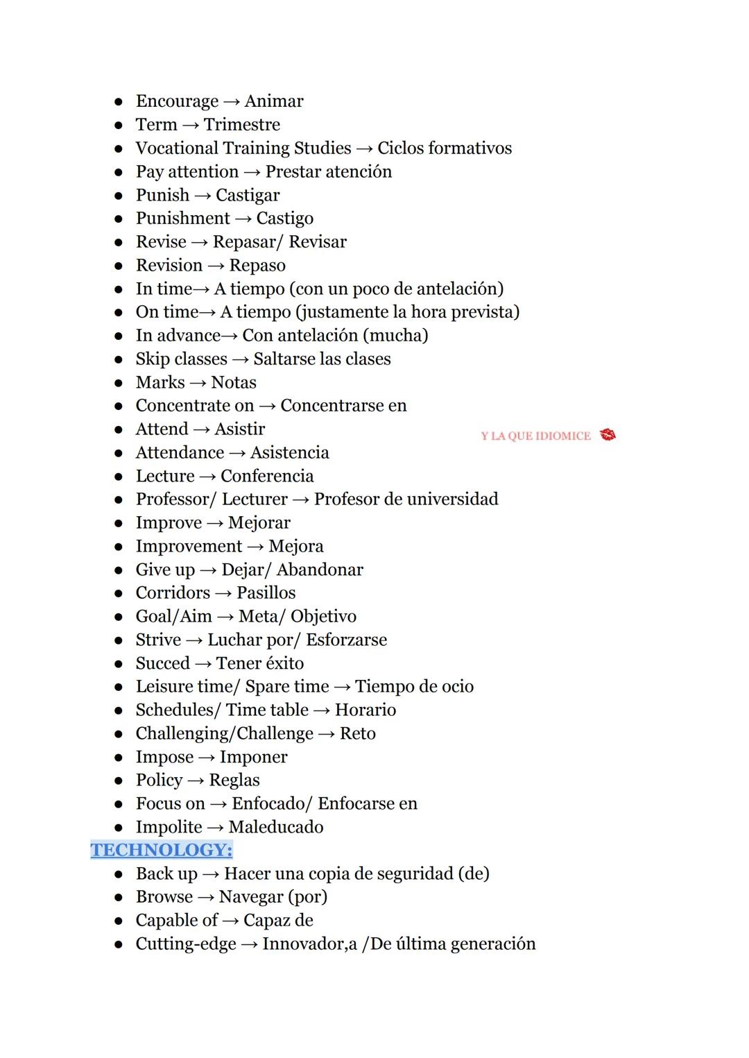 # INGLÉS 1º ВТО
VOCABULARY:
RANDOM:
* Poverty → Pobreza
* Turn round → Dar la vuelta
* Carpet → Alfombra
* Survey → Encuesta
*