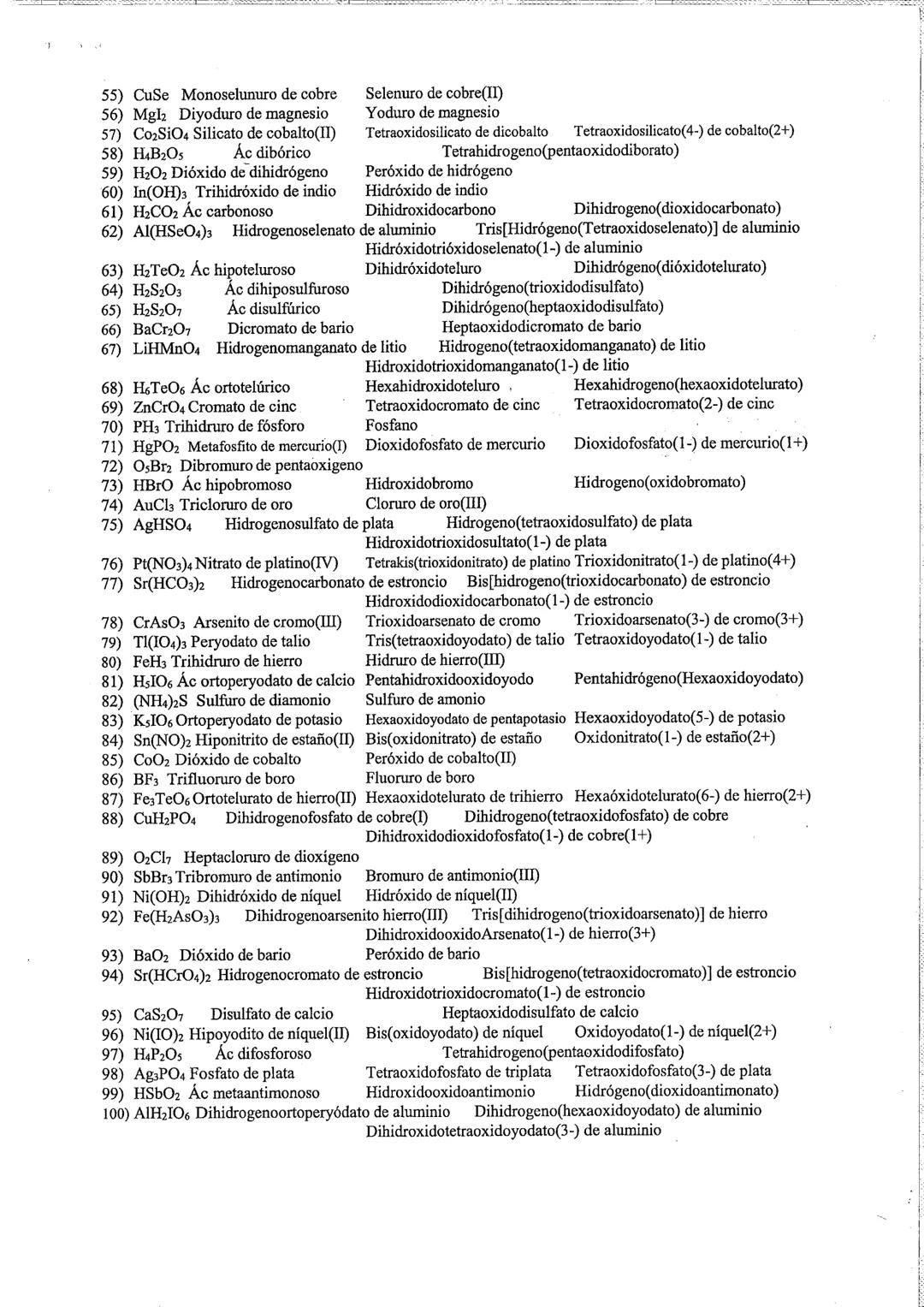 # Nombra los siguientes compuestos químicos por todas las nomenclaturas:
1) $Pb(OH)_4$ Ac antimonioso de plomo Hidróxido de plomo(IV) Trihi