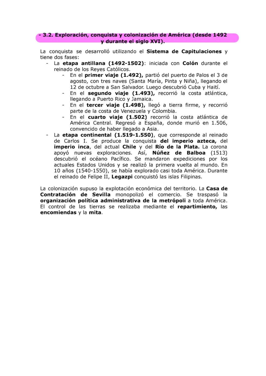 # Tema 3. La Edad Moderna.
- 3.1. Los Reyes Católicos: unión dinástica e instituciones de gobierno. La
guerrra de Granada.
- 3.2. Exploració