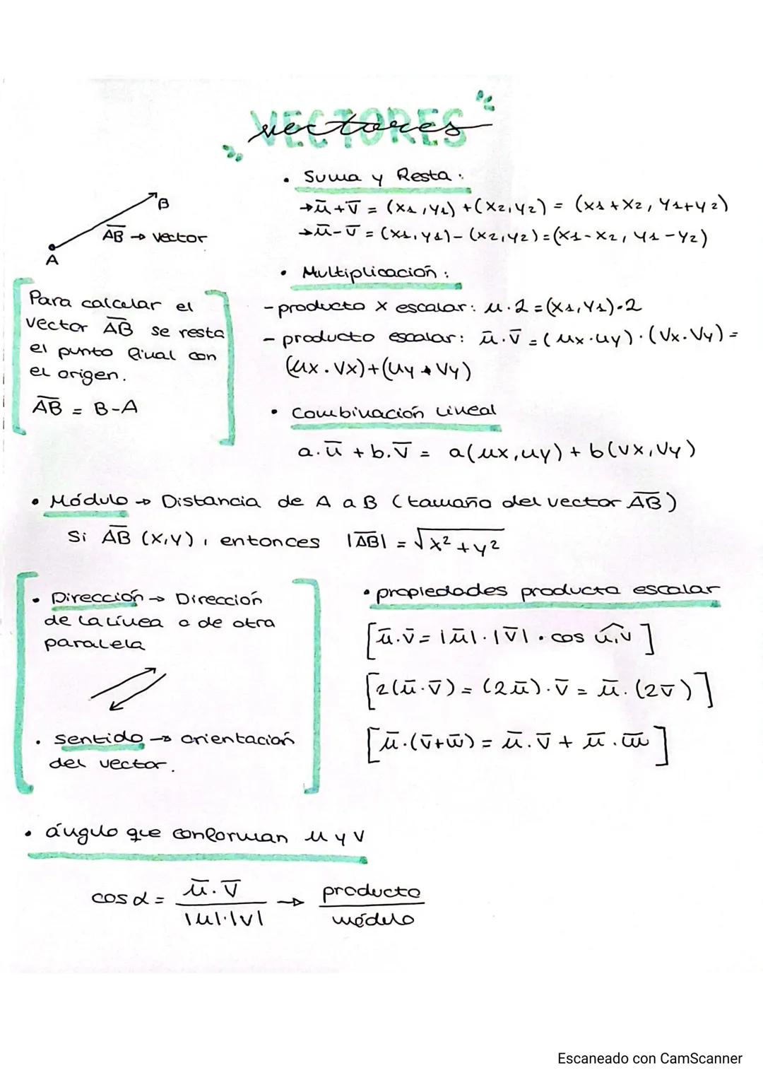 B
AB vector
A
Para calcelar el
Vector $\overline{AB}$ se resta
el punto Rival con
el origen.
$\overline{AB}$ = B-A
vectores
* Suma y