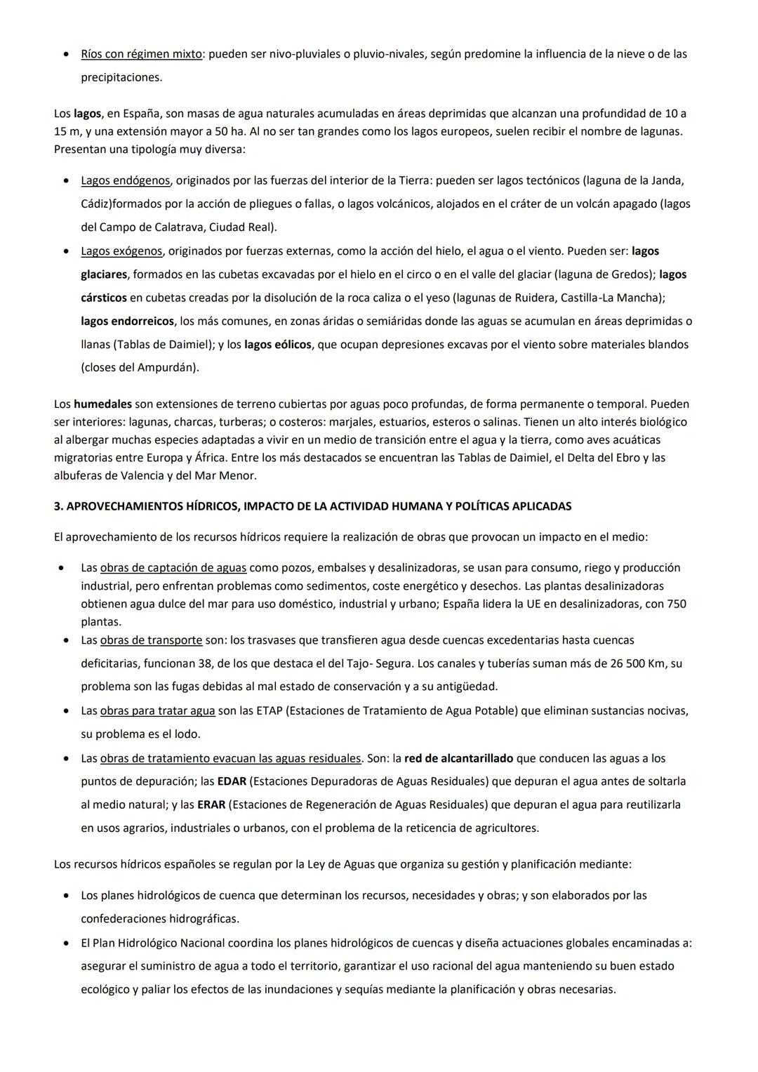 # TEMA 7
La red fluvial, lagos y humedales en España: Vertiente mediterránea y zonas palustres y lacustres
1. FACTORES FÍSICOS
Un río es