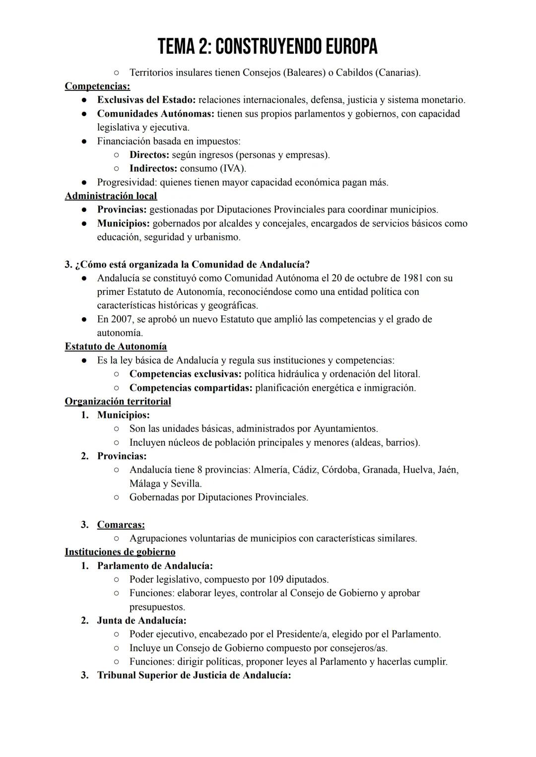 # TEMA 2: CONSTRUYENDO EUROPA
0. ¿Qué es y qué funciones tiene el Estado?
El Estado es una organización política y administrativa que gobier