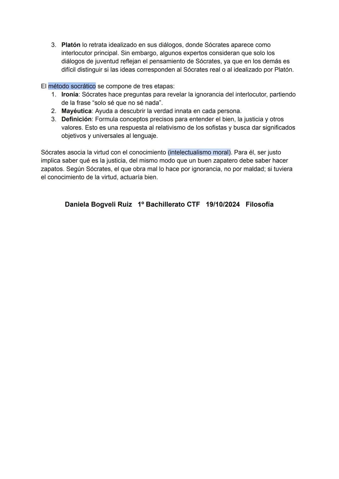 # Filosofía Unidad 1
1. Definición de la palabra "filosofía".
La palabra filosofía proviene del griego, "philo" (amor), y "sophia" (sabidur