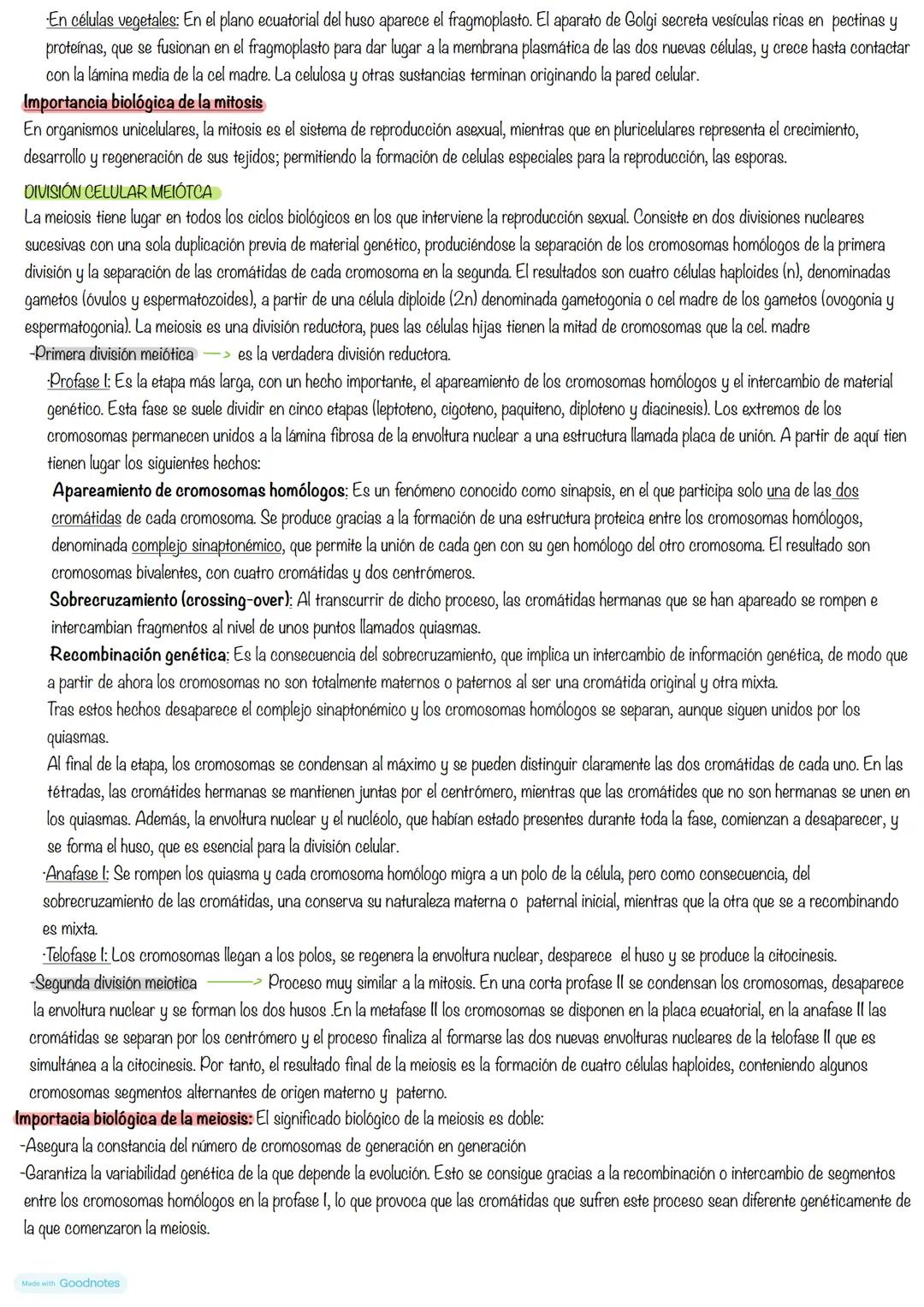 --- OCR Start ---
BIOLOGIA
1.EL CICLO CELULAR
Tema 8: El ciclo celular
Es el conjunto de etapas que atraviesa una célula desde que se forma