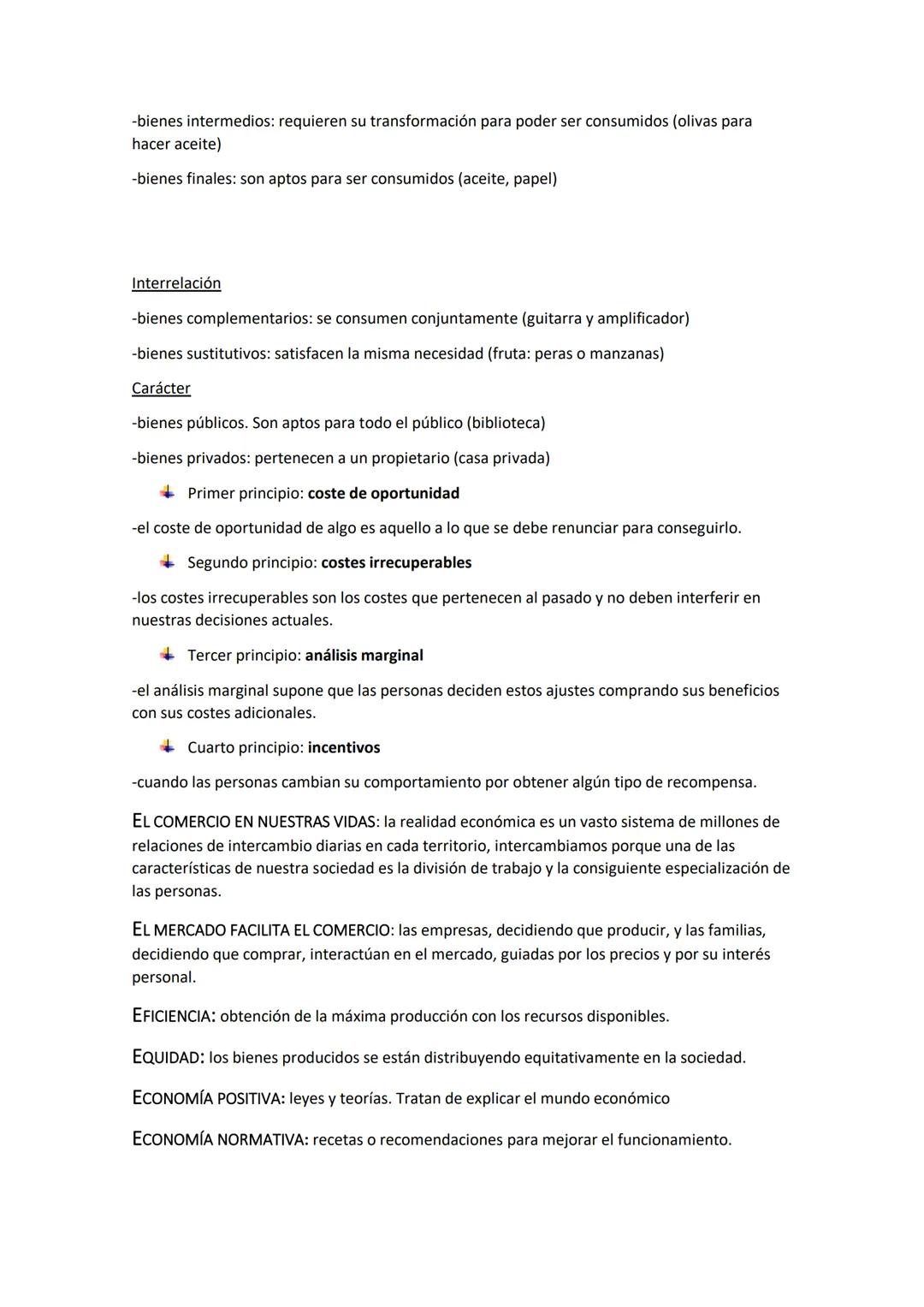 --- OCR Start ---
Economía 1 de bachillerato.
TEMA 1: LOS PRINCIPIOS BÁSICOS DE LA ECONOMÍA
LA ECONOMÍA: la economía está presente siempre q
