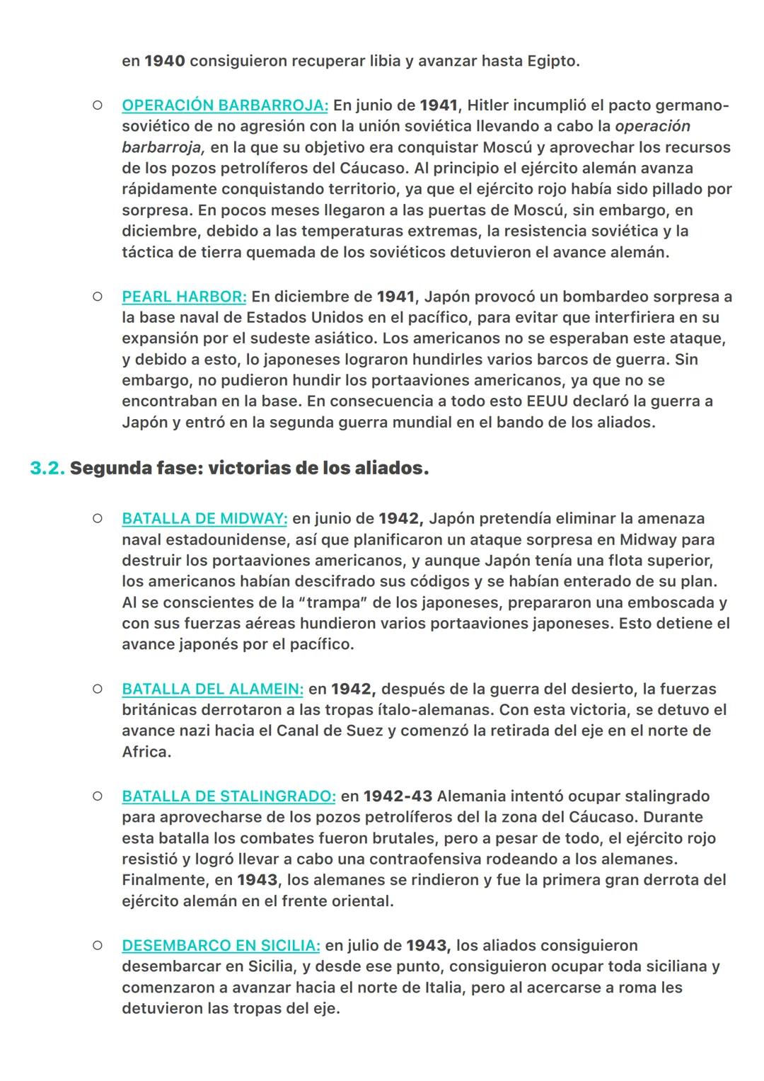 T5: La 2<sup>o</sup> Guerra Mundial
1. Causas de la Segunda Guerra Mundial:
- TRATADO DE VERSALLES: con las condiciones que se habían impues