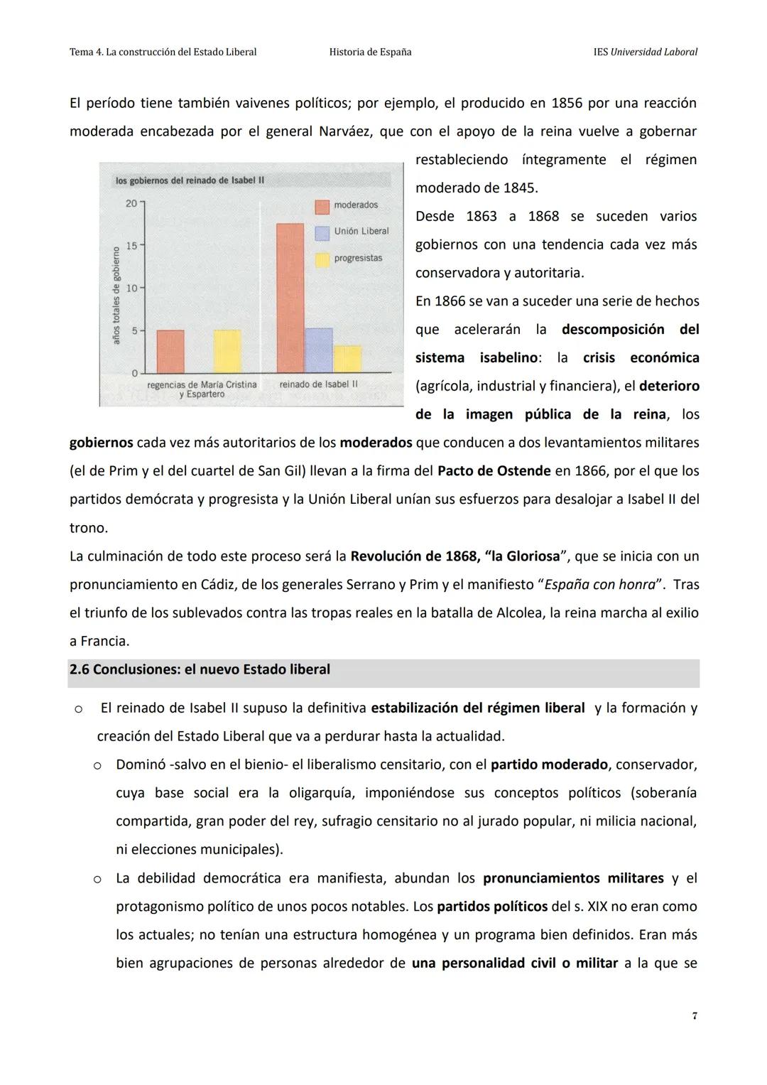 Tema 4. La construcción del Estado Liberal
Historia de España
IES Universidad Laboral
Tema 4: LA CONFLICTIVA CONSTRUCCIÓN DEL ESTADO LIBERA