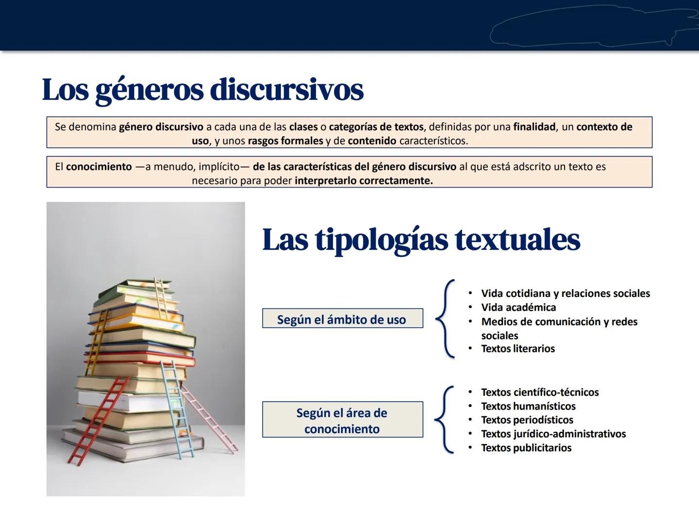# UNIDAD 3. Las formas
de organización textual
Lengua castellana y Literatura
1º Bachillerato # Los géneros discursivos
Se denomina género