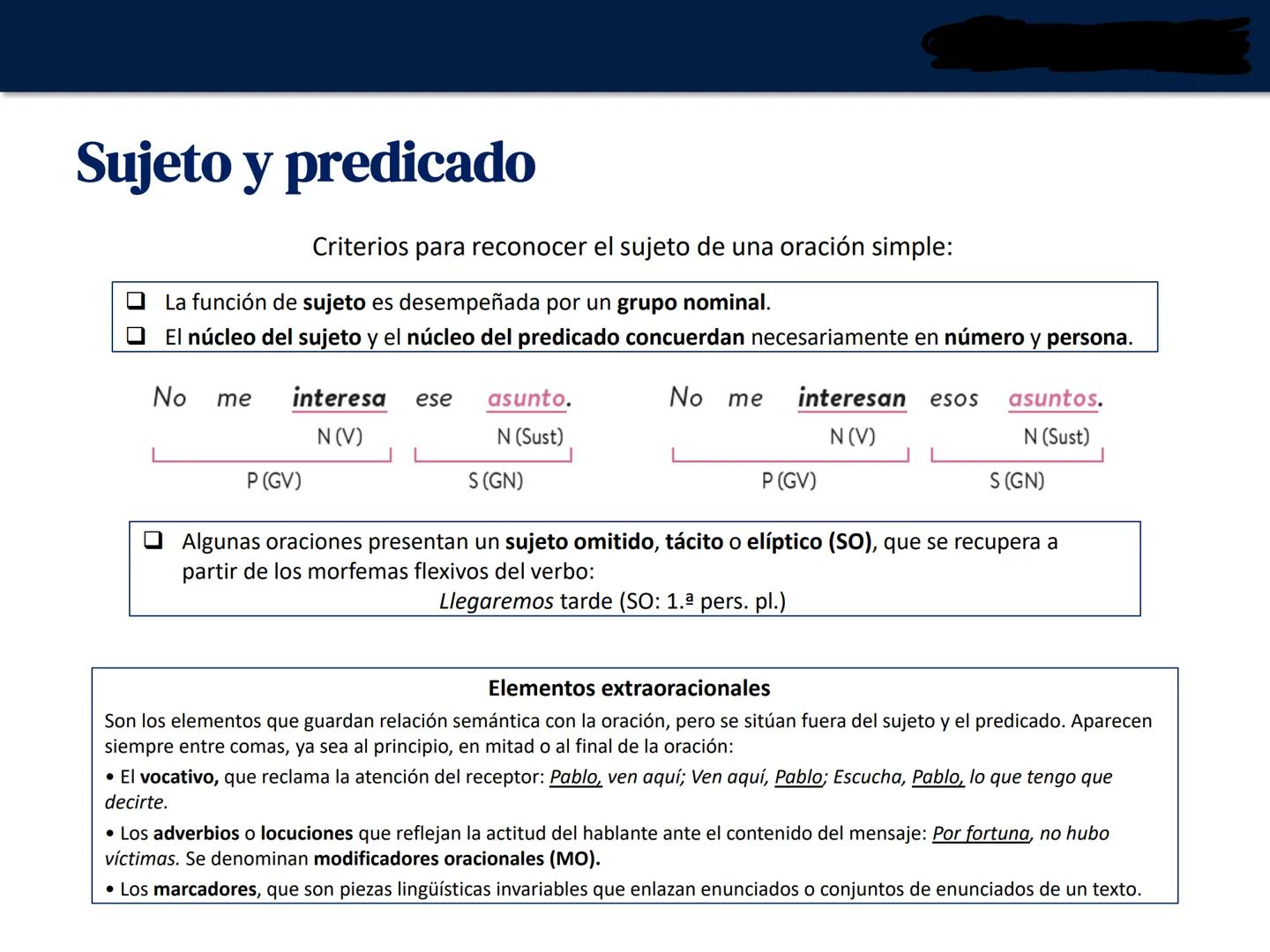 UNIDAD 7. La oración simple.
Clases de oraciones
Lengua castellana y Literatura
1º Bachillerato # Los grupos o sintagmas
Un grupo o sintag