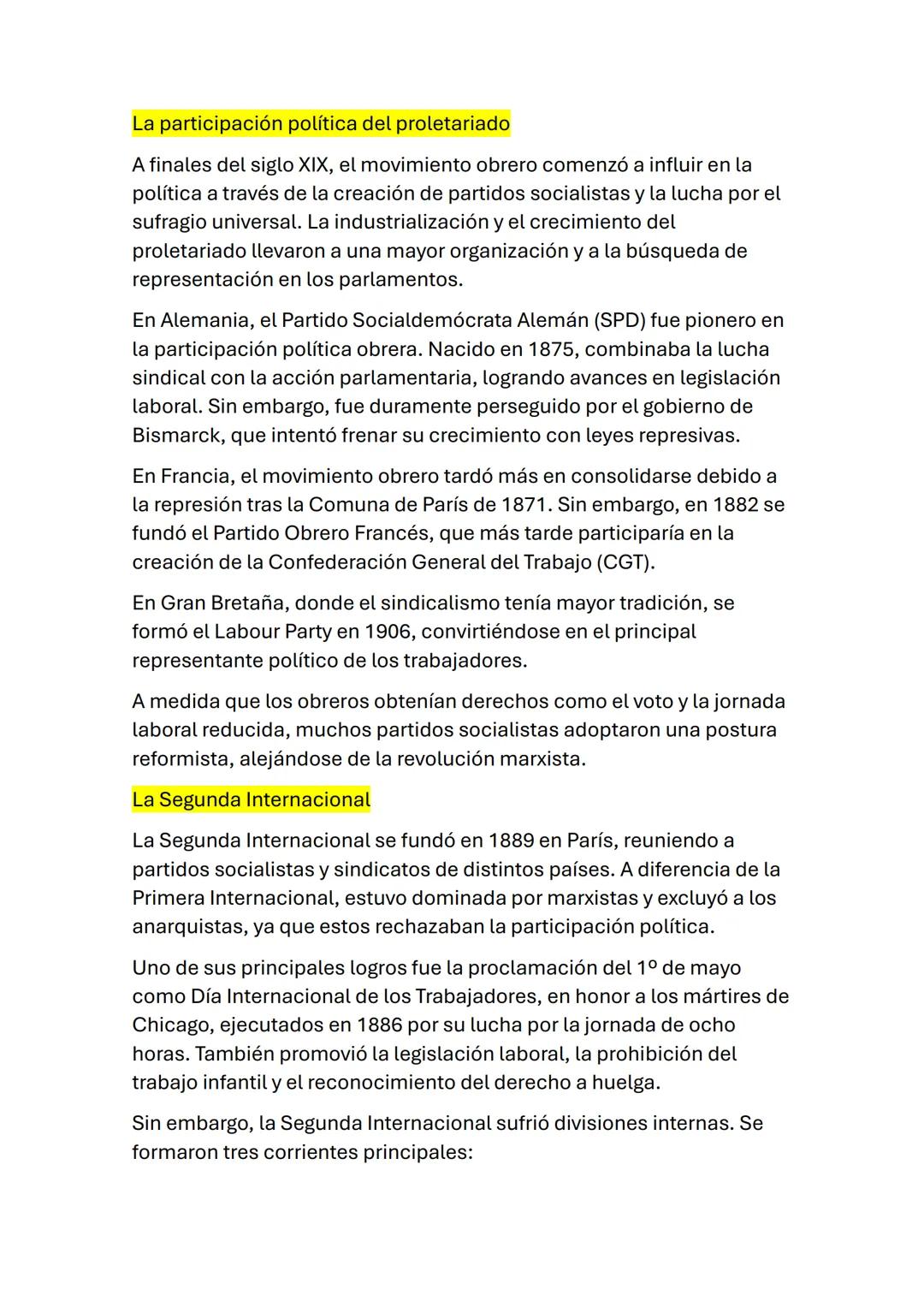 El movimiento obrero surge con la industrialización del siglo XVIII y la
teoría económica liberal. La concentración de trabajadores en fábri