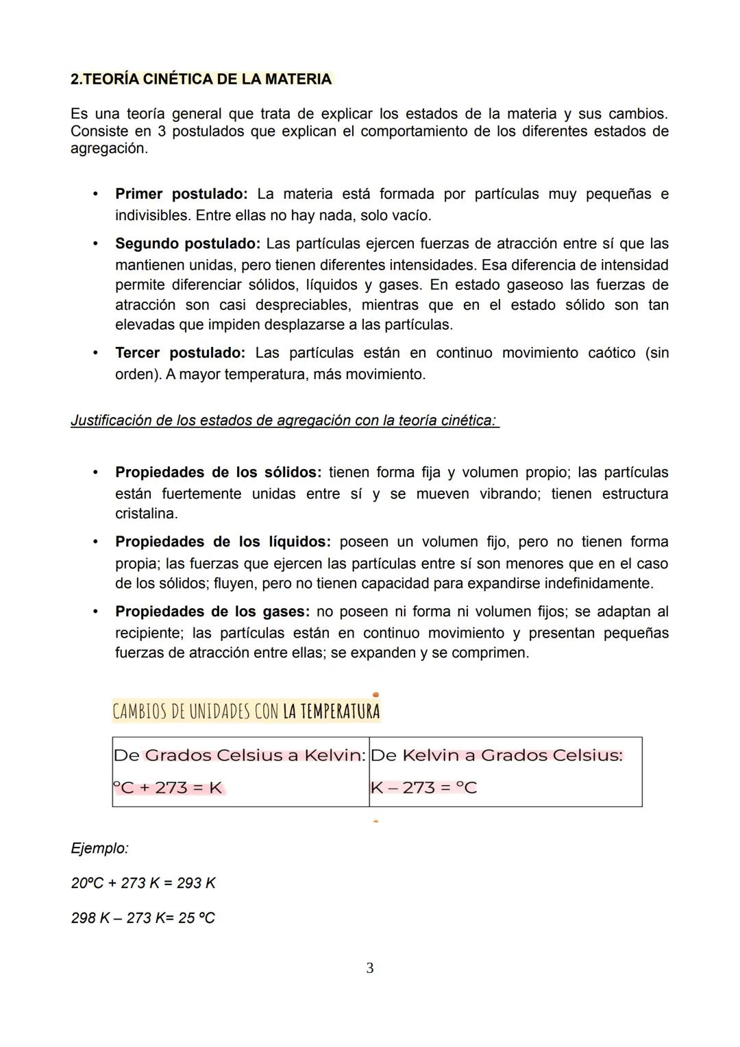 RESUMEN UD 2 LA MATERIA
1. ESTADOS DE AGREGACIÓN DE LA MATERIA
Si observas la materia que hay a tu alrededor, te darás cuenta de que puedes