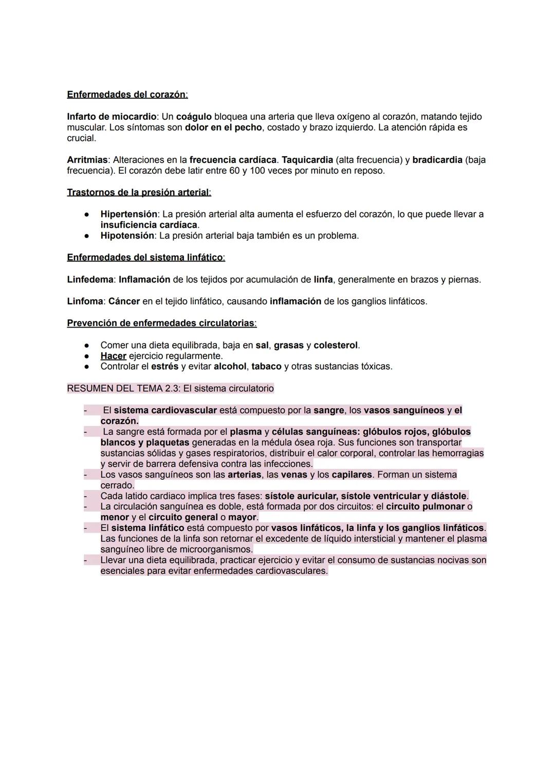 ## 2.3 SISTEMA CIRCULATORIO
El sistema circulatorio transporta oxígeno, nutrientes y elimina desechos. Se divide en dos
partes: el cardiova