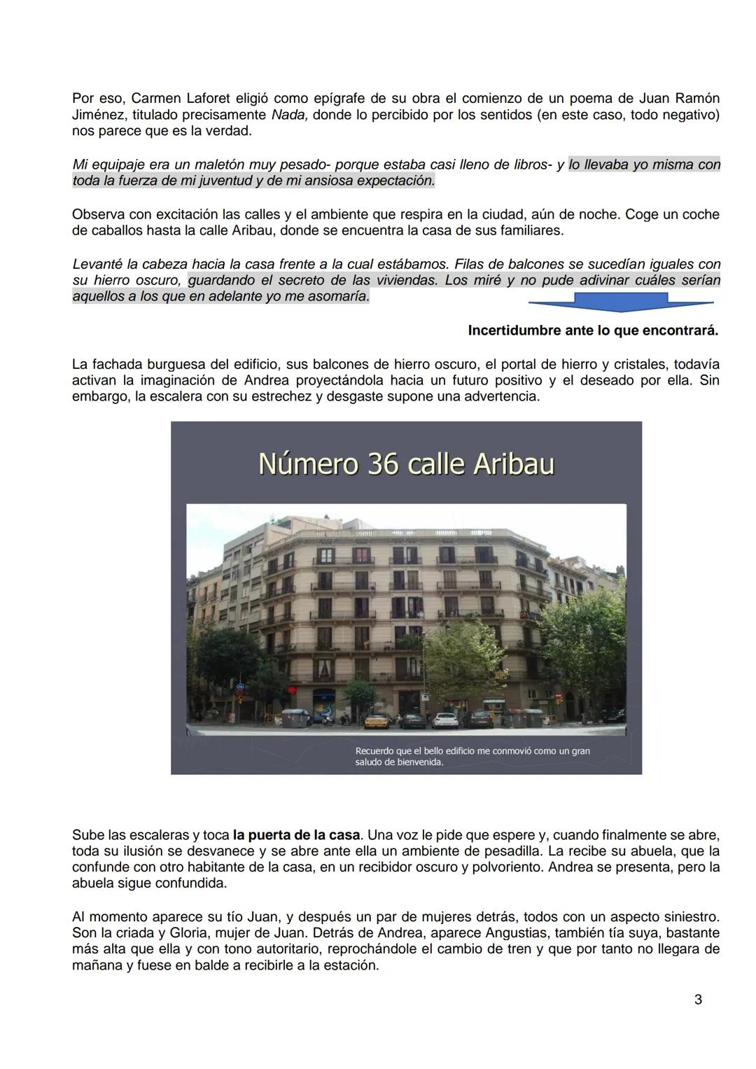 --- OCR Start ---
Primera parte
Capítulos I-IX
Llegada de Andrea- Partida de Angustias
Segunda parte
Capítulos X- XVIII
Nuevas expectativas-