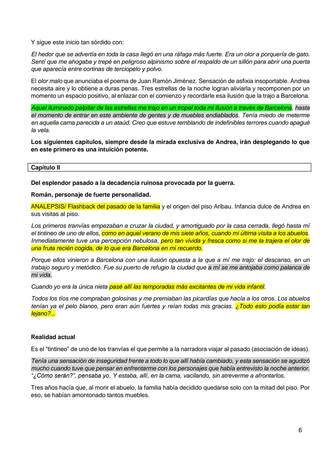 --- OCR Start ---
Primera parte
Capítulos I-IX
Llegada de Andrea- Partida de Angustias
Segunda parte
Capítulos X- XVIII
Nuevas expectativas-