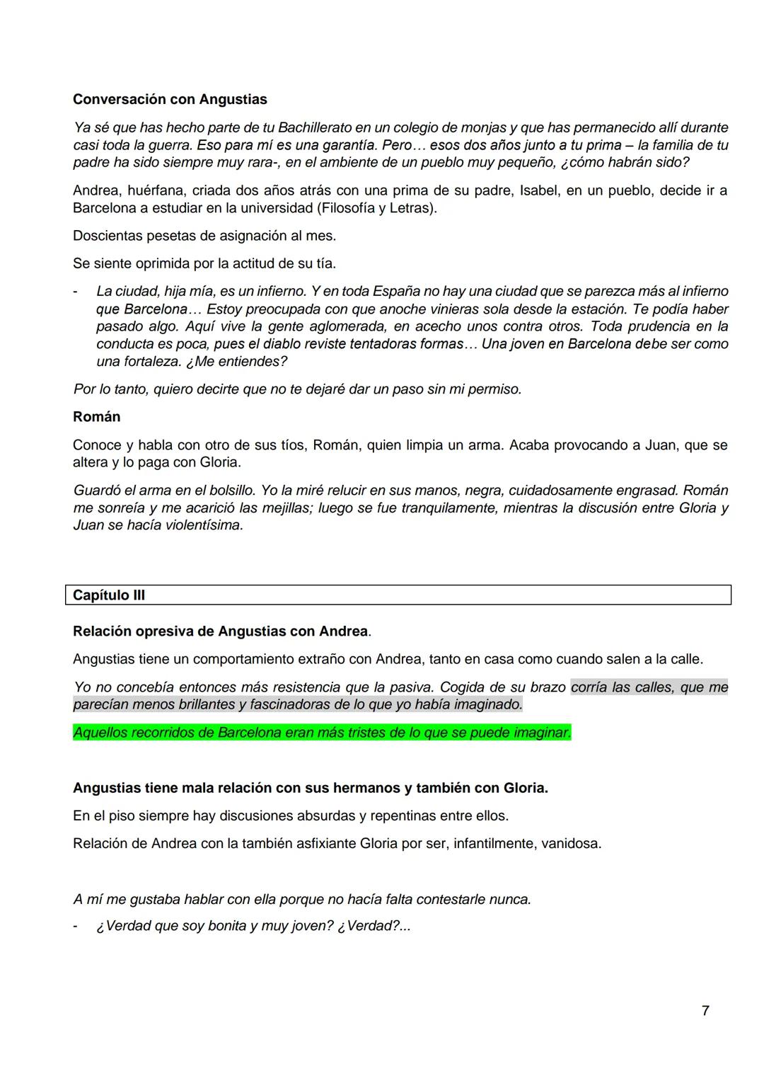 --- OCR Start ---
Primera parte
Capítulos I-IX
Llegada de Andrea- Partida de Angustias
Segunda parte
Capítulos X- XVIII
Nuevas expectativas-