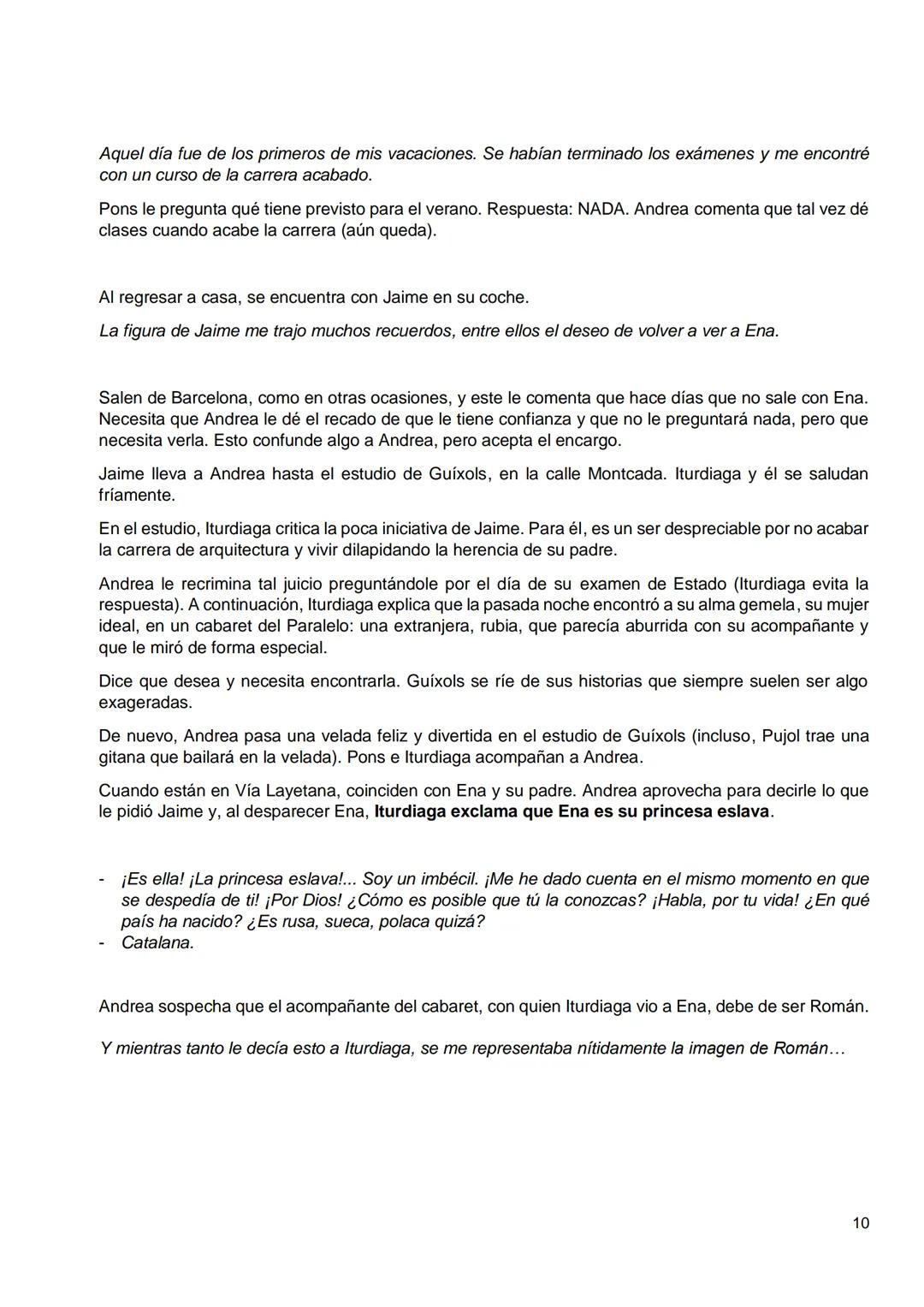 Primera parte
Capítulos I-IX
Llegada de Andrea- Partida de Angustias
Segunda parte
Capítulos X- XVIII
Nuevas expectativas- Fiesta en casa de