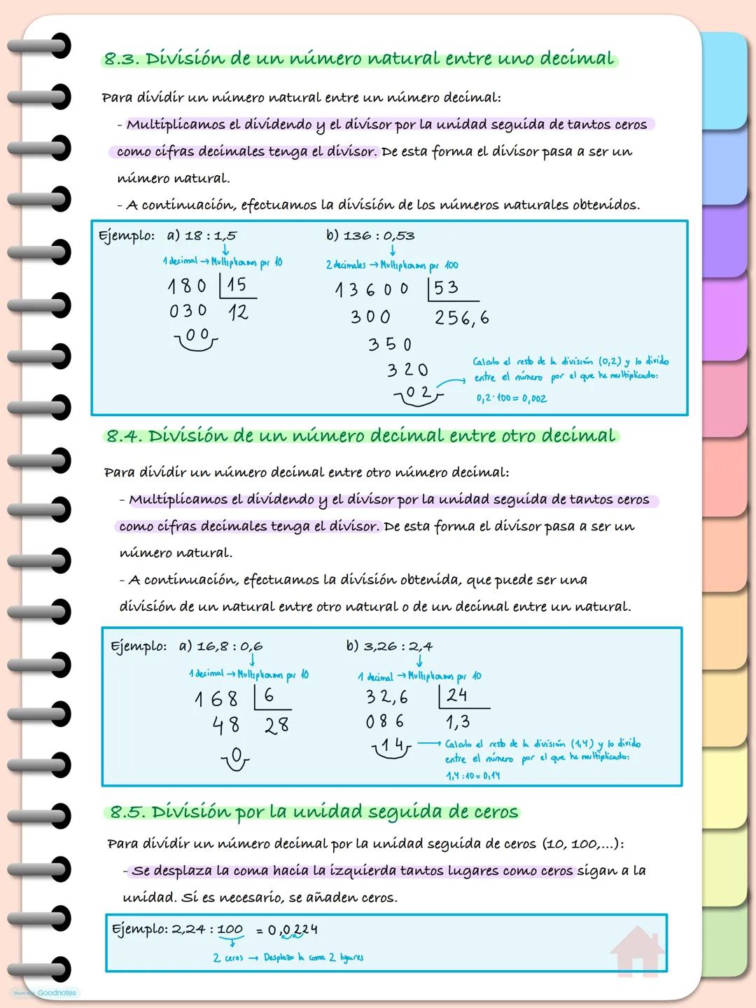 5. COMPARACIÓN DE NÚMEROS DECIMALES
Para comparar dos números decimales:
-Primero comparamos sus partes enteras, siendo mayor el número con
