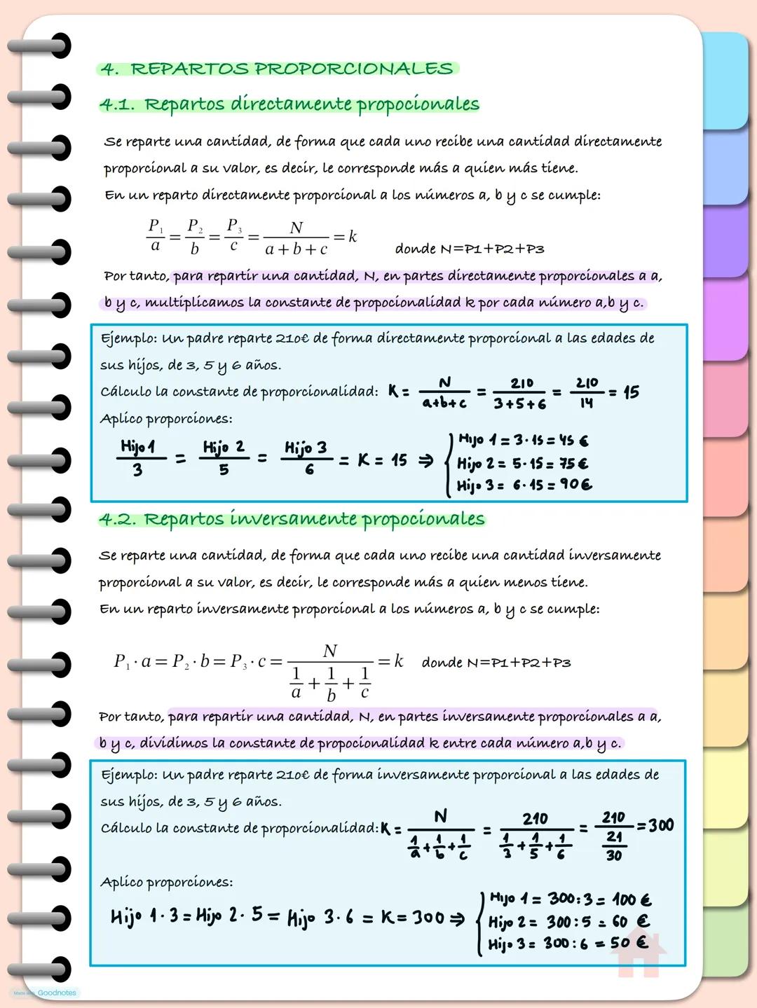 # Tema 4. Proporcionalidad y porcentajes
1. MAGNITUDES DIRECTAMENTE PROPORCIONALES
Dos magnitudes son directamente proporcionales si, a me