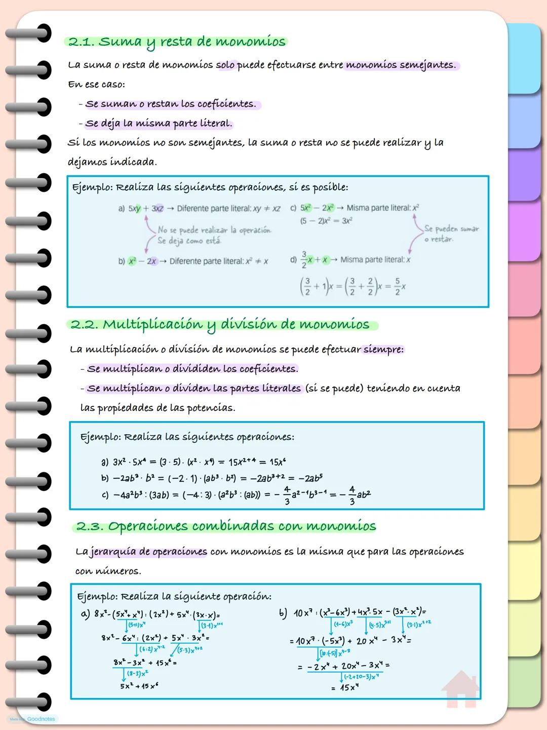 --- OCR Start ---
Tema 5. Expresiones algebraicas
1. EXPRESIONES ALGEBRAICAS
una expresión algebraica es una combinación de números y letras
