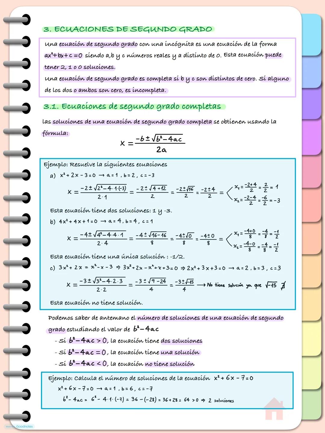 --- OCR Start ---
Tema 6. Ecuaciones de 1º y 2º grado
1. ECUACIONES
una igualdad algebraica está formada por dos expresiones algebraicas sep