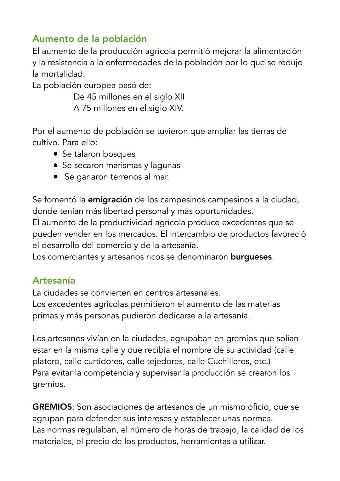 # El renacer de las ciudades
El renacer de las ciudades
Europa seguía siendo un territorio rural pero gracias a la desaparición
de peligros