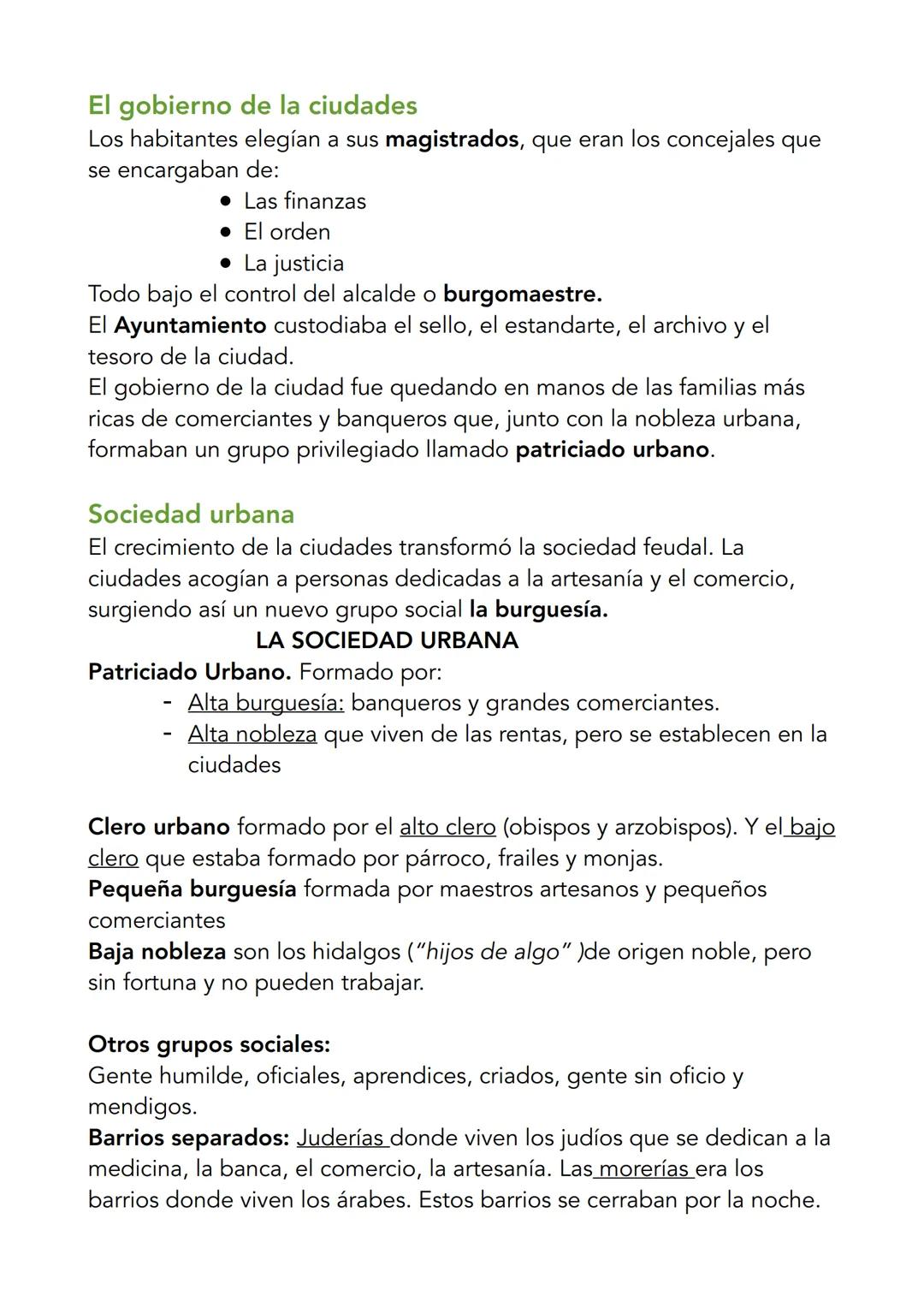 # El renacer de las ciudades
El renacer de las ciudades
Europa seguía siendo un territorio rural pero gracias a la desaparición
de peligros