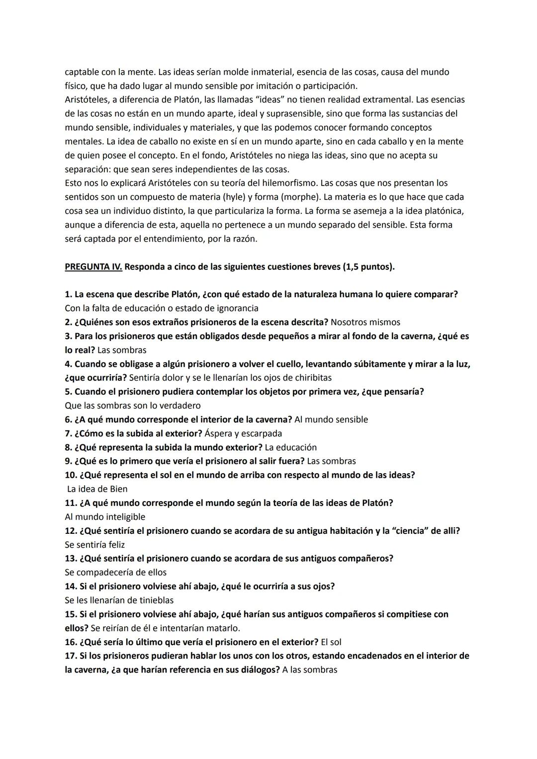 # UNIDAD 1. PLATÓN
TEXTO: La República, libro VII (514a-517b). Traducción de M.Fernández-Galiano, Madrid, Alianza,
1998, pp. 368-375.
PREGU