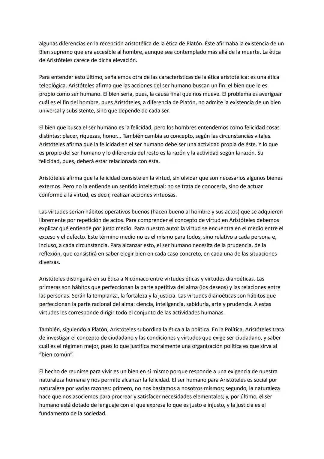 # UNIDAD 2. ARISTÓTELES
TEXTO: Política, libro VII, "Descripción del estado ideal", capítulo 1 (1323a-1324a). Traducción de
Manuela García V
