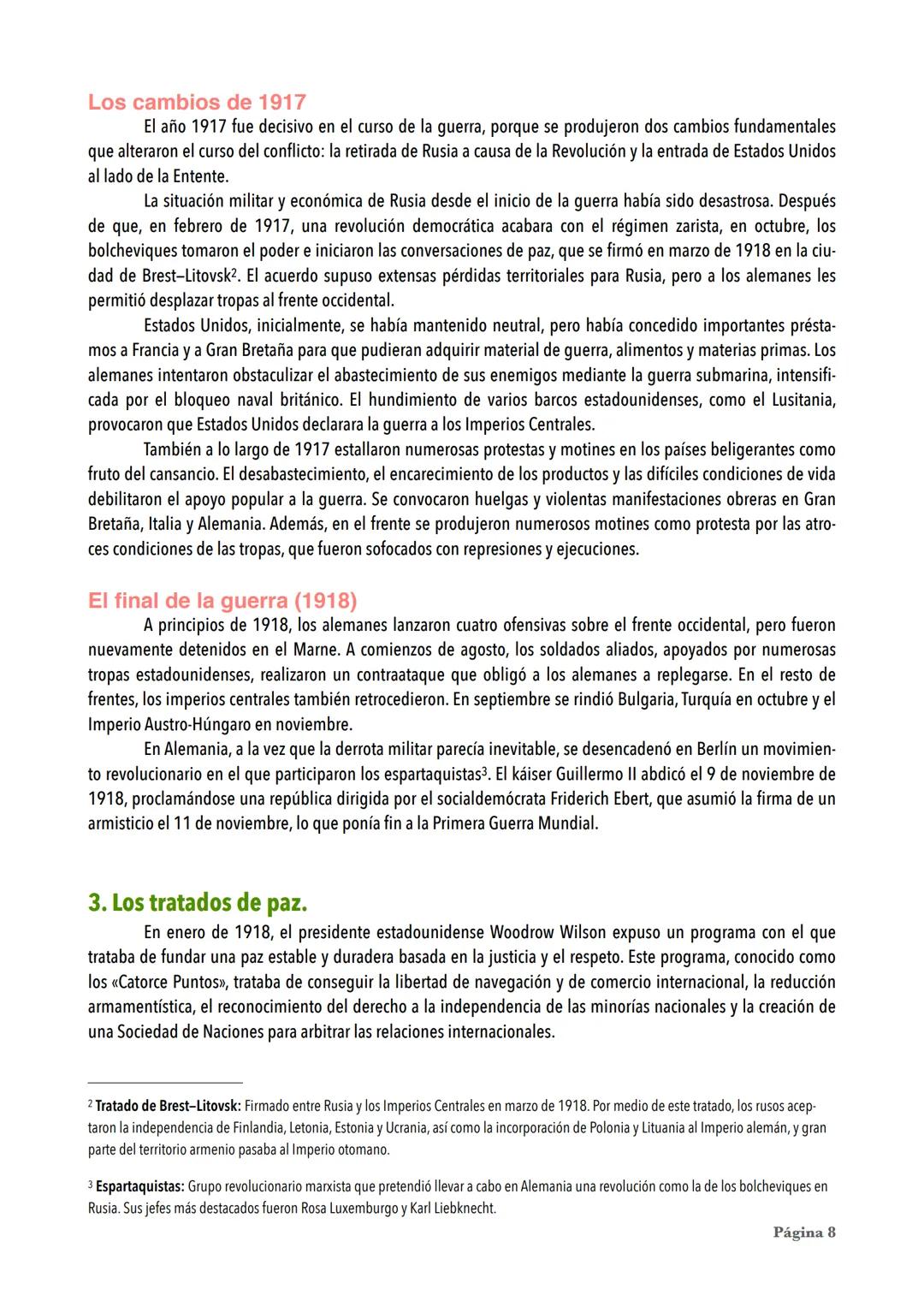 --- OCR Start ---
La Primera Guerra Mundial
«Sigo atascado en esta trinchera, y por lo que sé no es posible que me releven en los próximos d