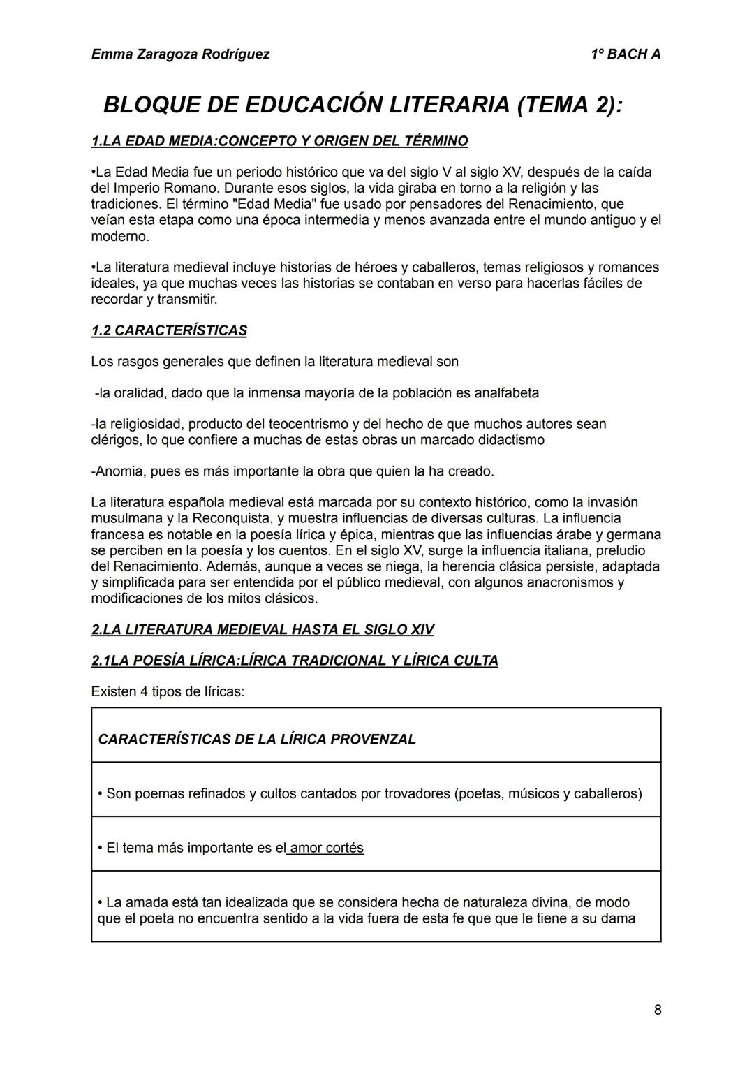 --- OCR Start ---
Emma Zaragoza Rodríguez
BLOQUE DE COMUNICACIÓN (TEMA 1)
1. EL PROCESO DE COMUNICACIÓN
1^{\circ} BACH A
La comunicación es
