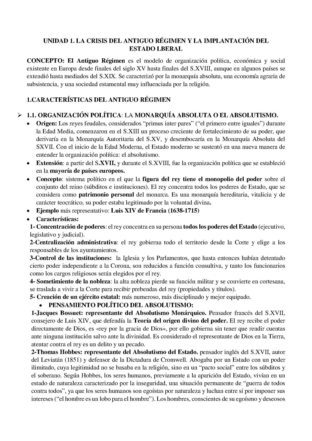 TEMA 1 ANTIGUO RÉGIMEN