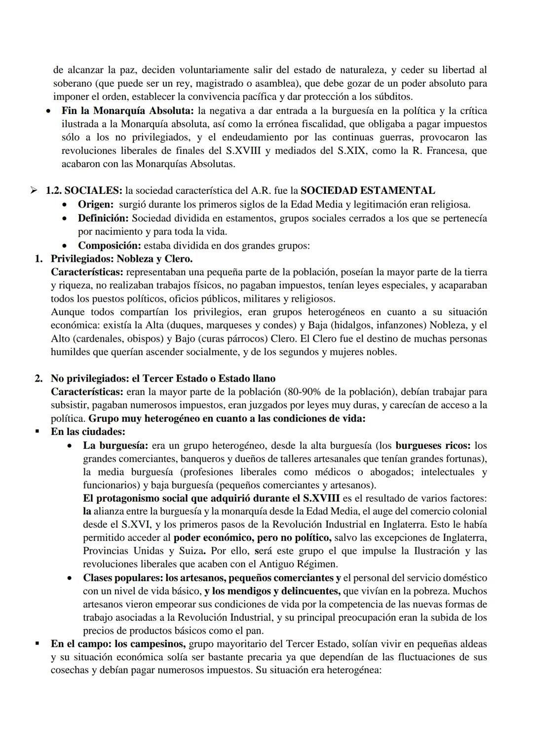 # UNIDAD 1. LA CRISIS DEL ANTIGUO RÉGIMEN Y LA IMPLANTACIÓN DEL
# ESTADO LBERAL
CONCEPTO: El Antiguo Régimen es el modelo de organización po