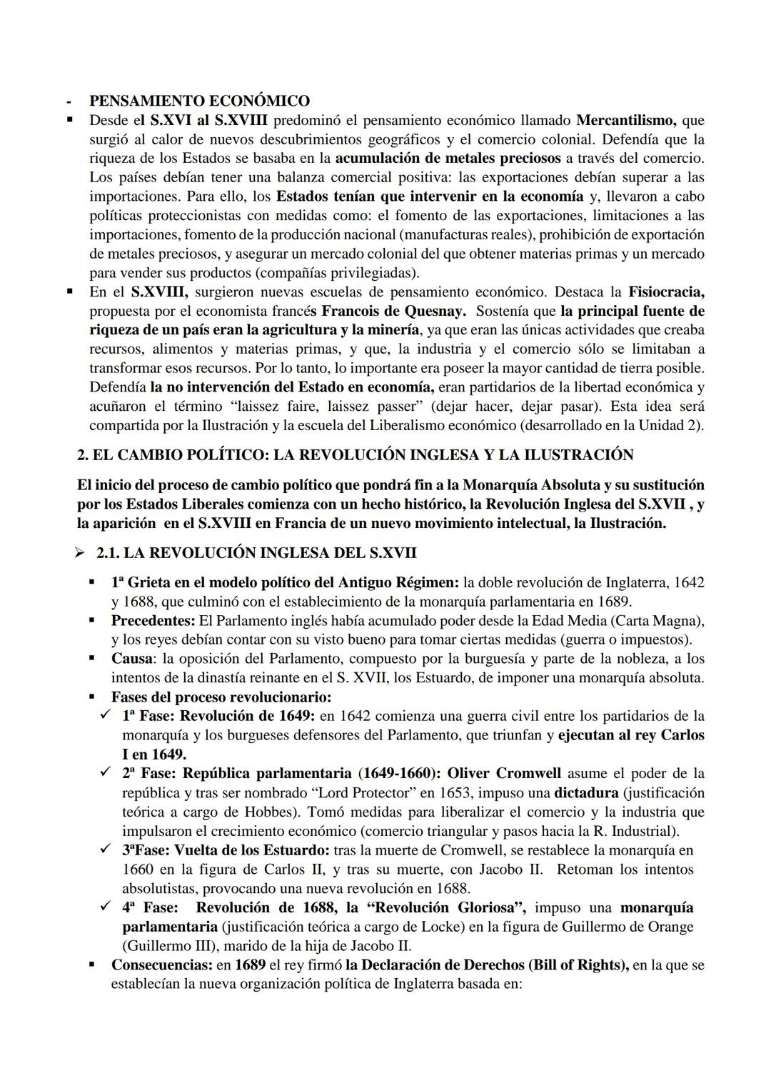 # UNIDAD 1. LA CRISIS DEL ANTIGUO RÉGIMEN Y LA IMPLANTACIÓN DEL
# ESTADO LBERAL
CONCEPTO: El Antiguo Régimen es el modelo de organización po