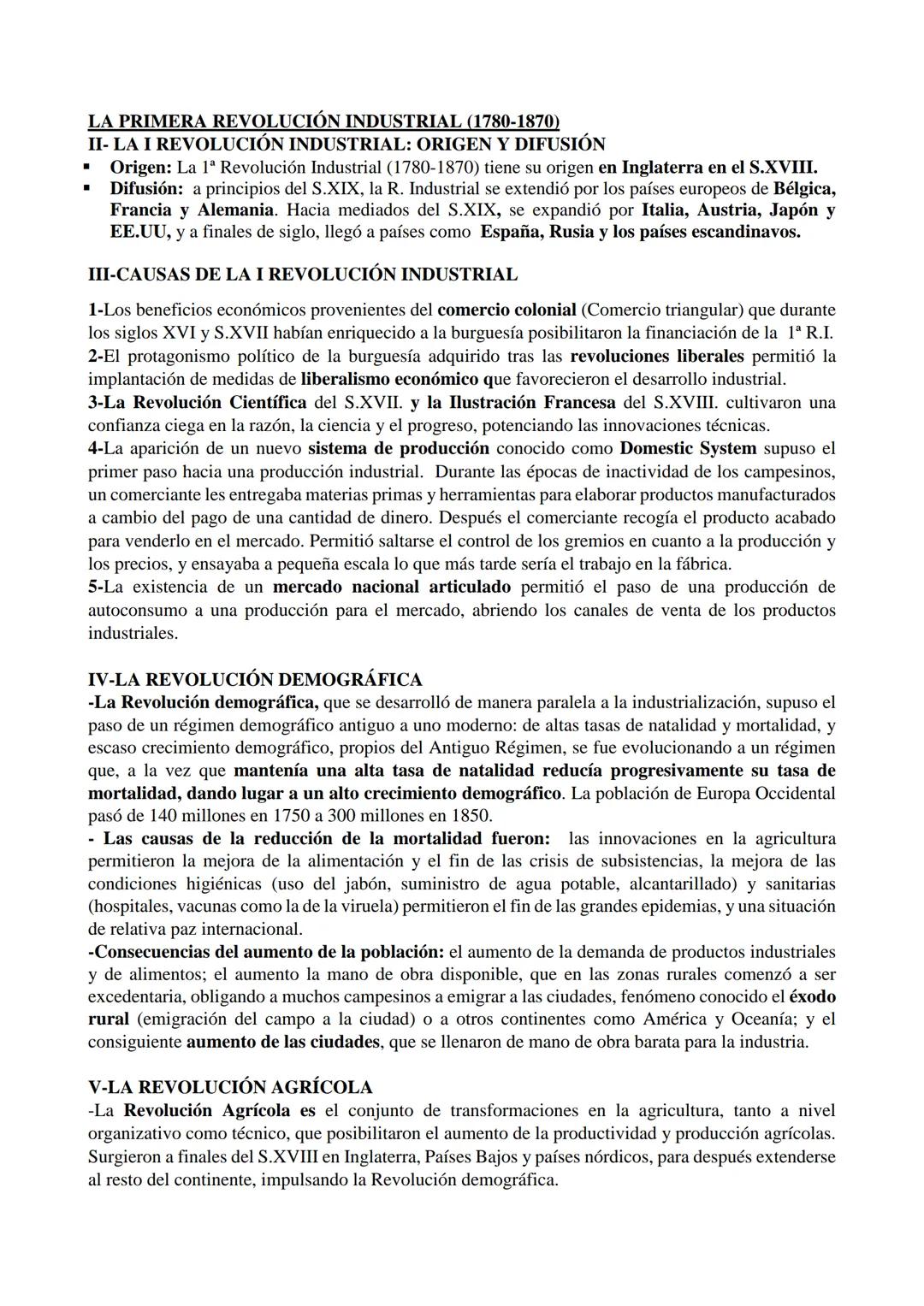 TEMA 3. REVOLUCIONES INDUSTRIALES
I- REVOLUCIÓN INDUSTRIAL Y CAPITALISMO
- CONCEPTOS:
➤ Revolución industrial:
-El mundo contemporáneo s