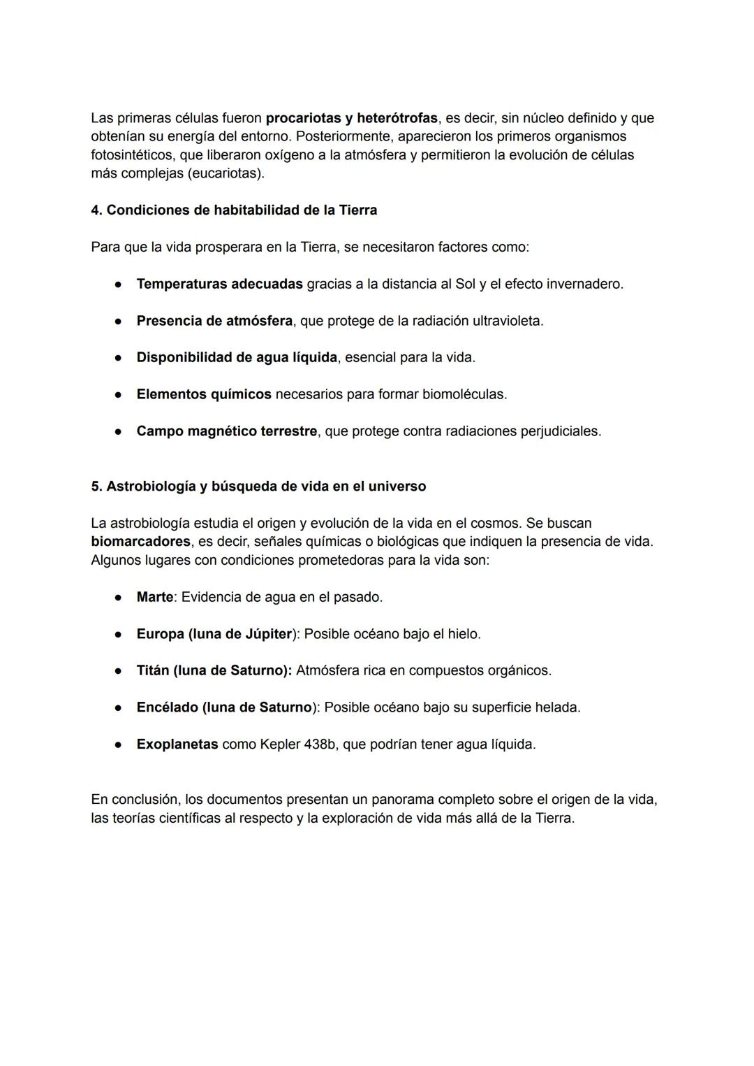 # Resumen del Tema 4
1. ¿Qué es la vida?
La vida es exclusiva de los seres vivos y se basa en estructuras moleculares capaces de
organizars