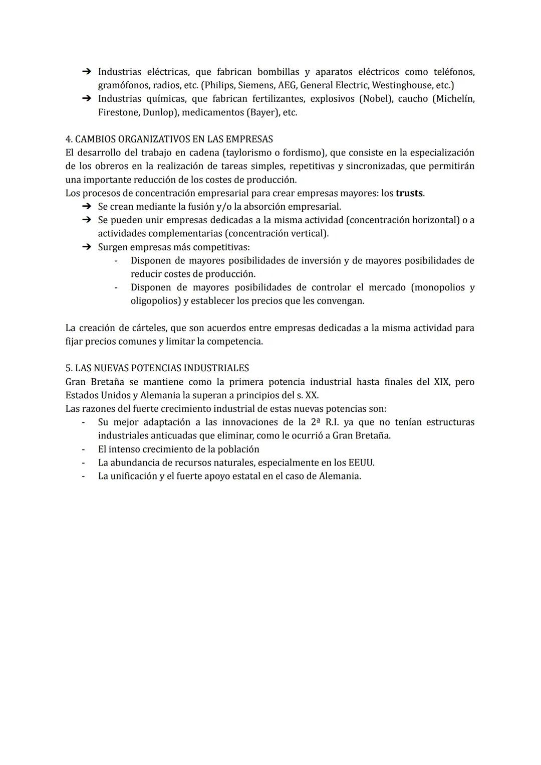 # LA SEGUNDA REVOLUCIÓN INDUSTRIAL
- Es un proceso de cambios económicos que se inicia en el
último tercio del siglo XIX.
# 1. LA EVOLUCIÓN